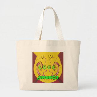 I love Jamaica.png Large Tote Bag