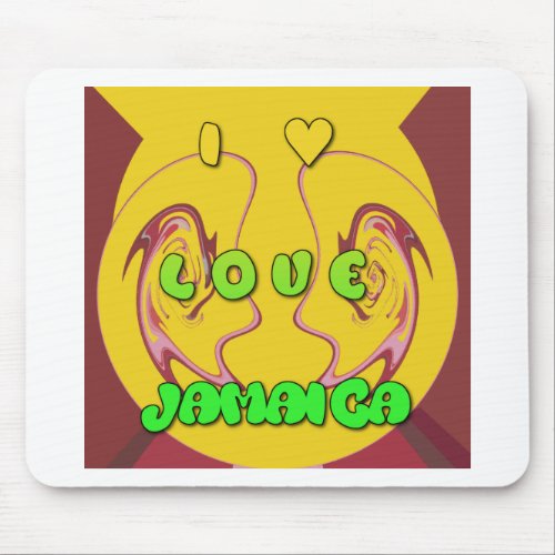 I love Jamaicapng Mouse Pad