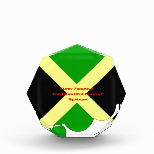 I Love Jamaica. The Beautiful Land of Springs Award (Front)