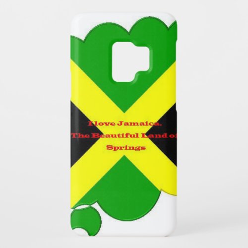 I Love Jamaica The Beautiful Land of Springs Case_Mate Samsung Galaxy S9 Case