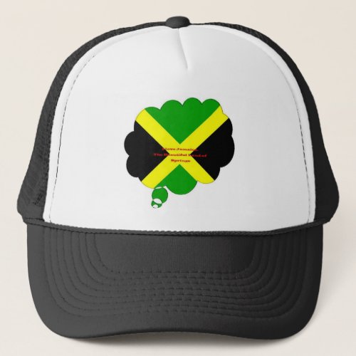 I Love Jamaica The Beautiful Land of Springs Trucker Hat