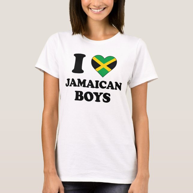 I love Jamaican Boys T-Shirt (Front)