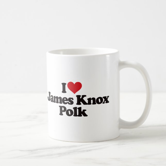 I Love James Knox Polk Coffee Mug (Right)