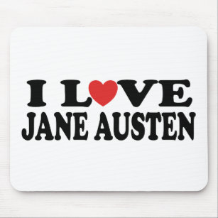 I Love Jane Austen Classic Mouse Pad