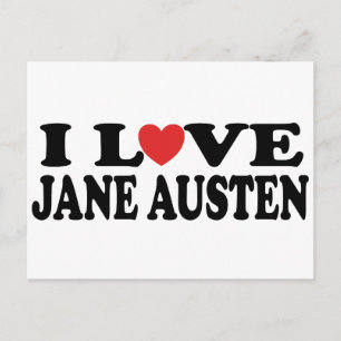 I Love Jane Austen Classic Postcard