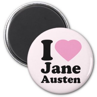 I Love Jane Austen Magnet