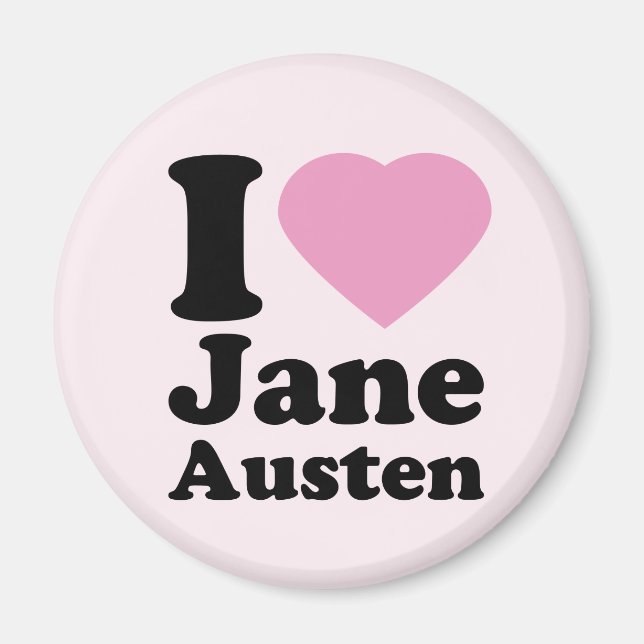 I Love Jane Austen Magnet (Front)