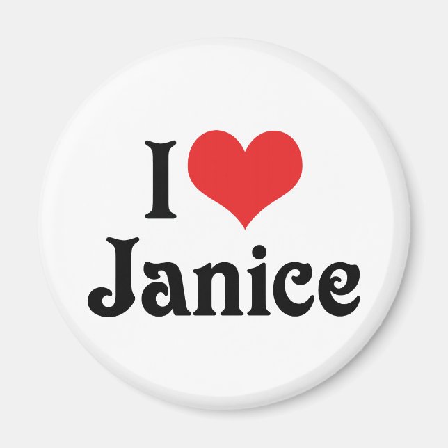 I Love Janice Magnet (Front)