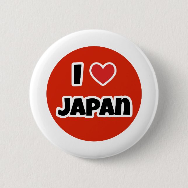 I love Japan Button (Front)