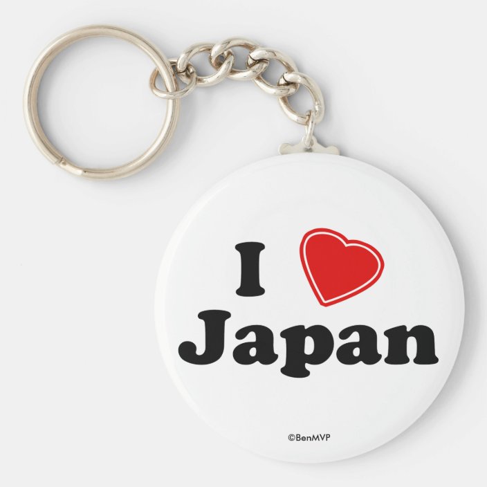 I Love Japan Key Chain