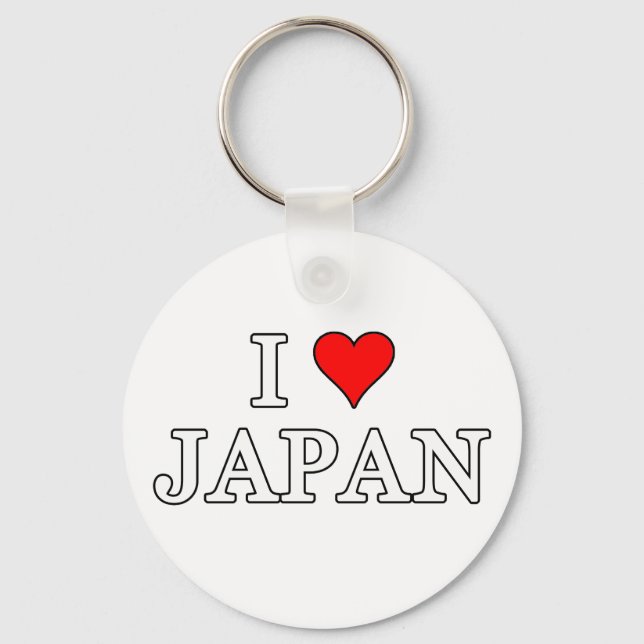 I Love Japan Keychain (Front)