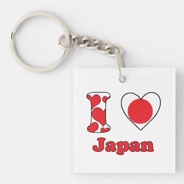I love Japan Keychain (Front)