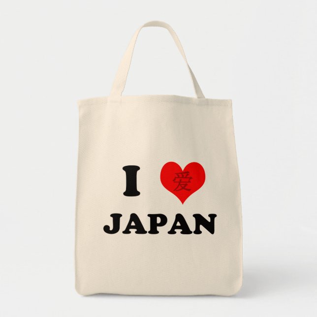 I Love Japan (light) Tote Bag (Front)