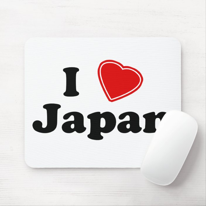 I Love Japan Mouse Pad