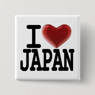 I Love JAPAN Pinback Button