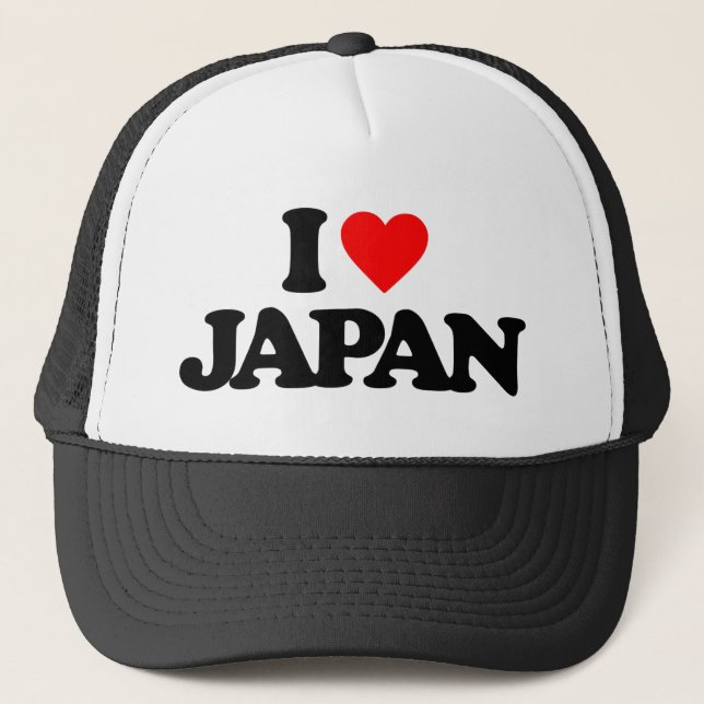 I LOVE JAPAN TRUCKER HAT (Front)