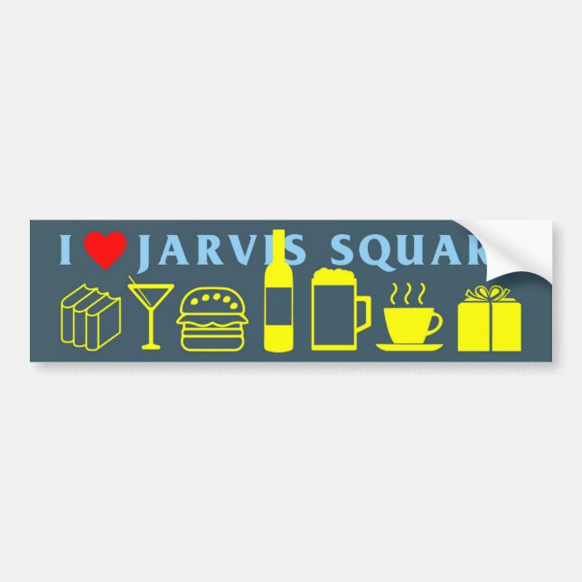 I Love Jarvis Square Bumper Sticker (Front)