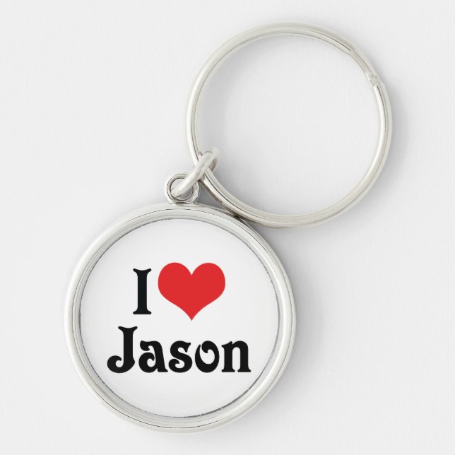 I Love Jason Keychain (Front)