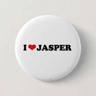 I LOVE JASPER PINBACK BUTTON