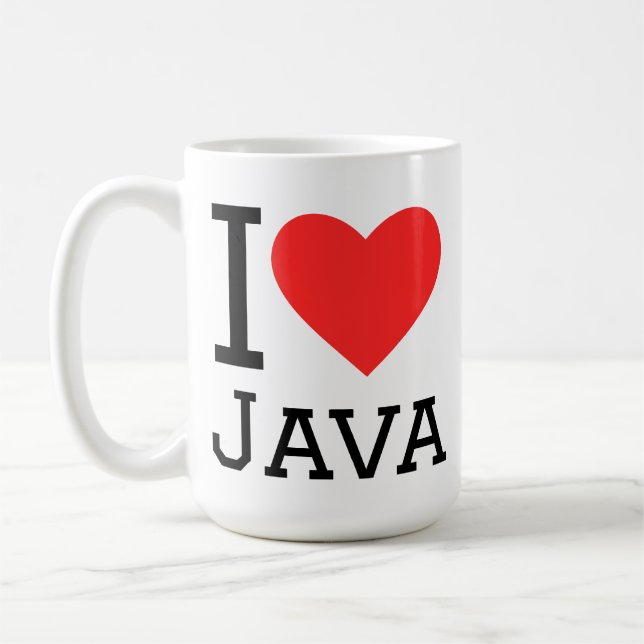I love Java  Coffee Mug (Left)