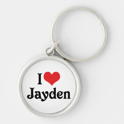 I Love Jayden Keychain