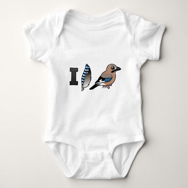 I Love Jays Baby Bodysuit (Front)