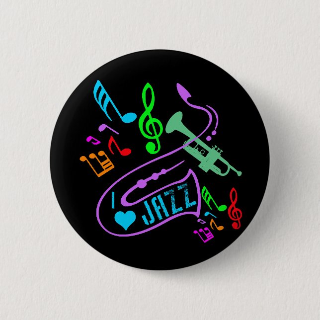 I LOVE JAZZ BUTTON (Front)