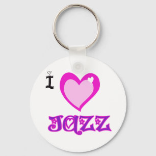 I LOVE Jazz Keychain