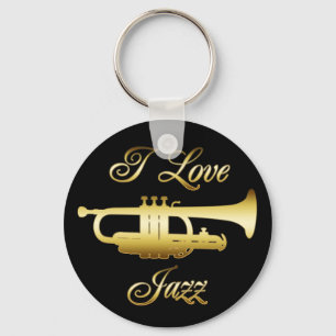I LOVE JAZZ KEYCHAIN