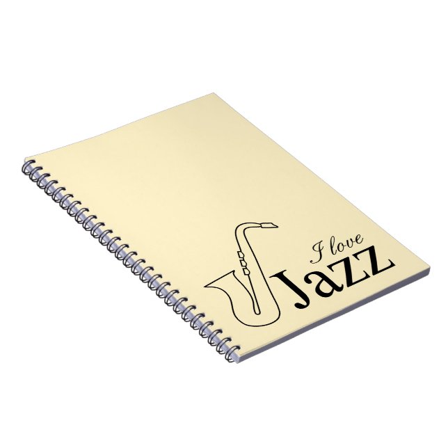 I love jazz notebook (Right Side)