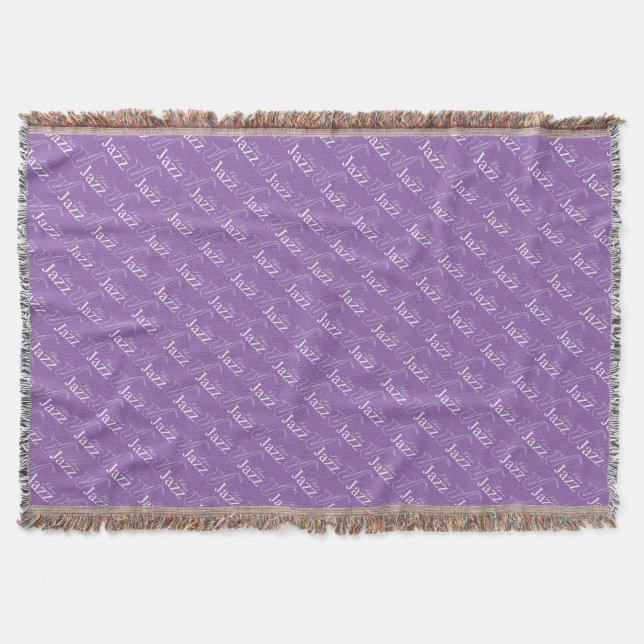 I love jazz throw blanket (Front)