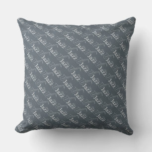 I love jazz throw pillow