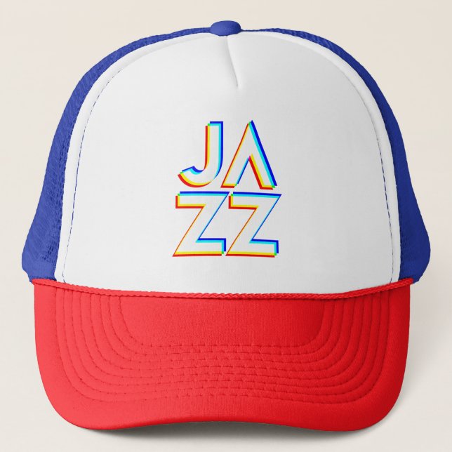I Love Jazz Trucker Hat (Front)