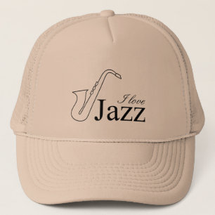 I love jazz trucker hat