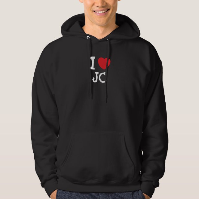 I love JC heart custom personalized Hoodie (Front)
