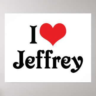 I Love Jeffrey Gifts on Zazzle