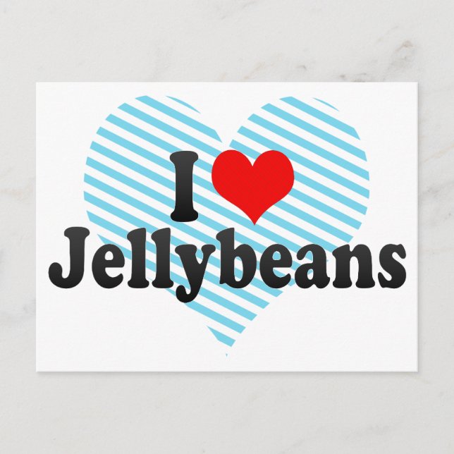 I Love Jellybeans Postcard (Front)