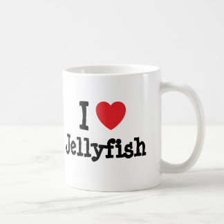 I love Jellyfish heart custom personalized Coffee Mug