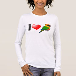 I Love Jenday Conures Women's Basic Long Sleeve T-Shirt