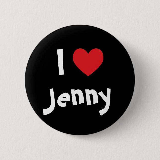 I Love Jenny Button (Front)