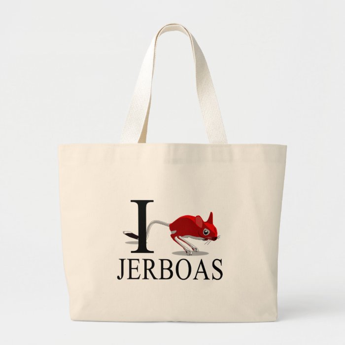 I Love Jerboas Tote Bags