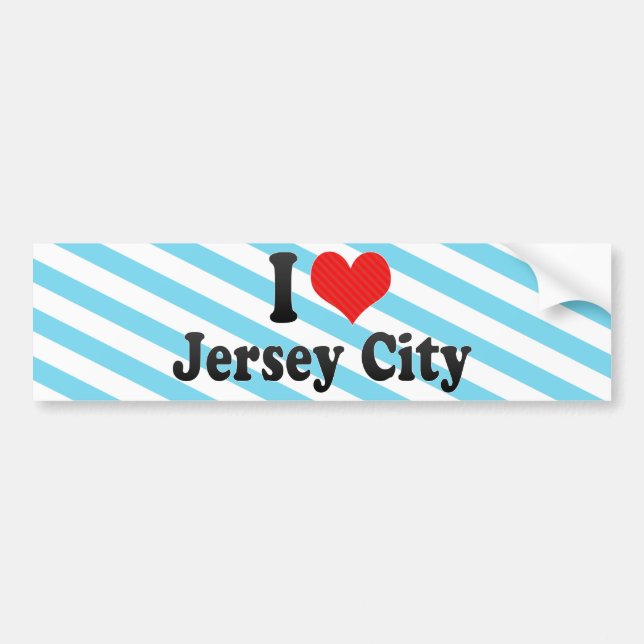 I Love Jersey City Bumper Sticker (Front)