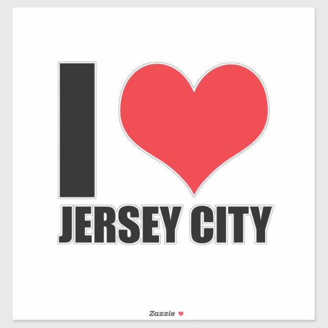I love Jersey City Sticker (Sheet)