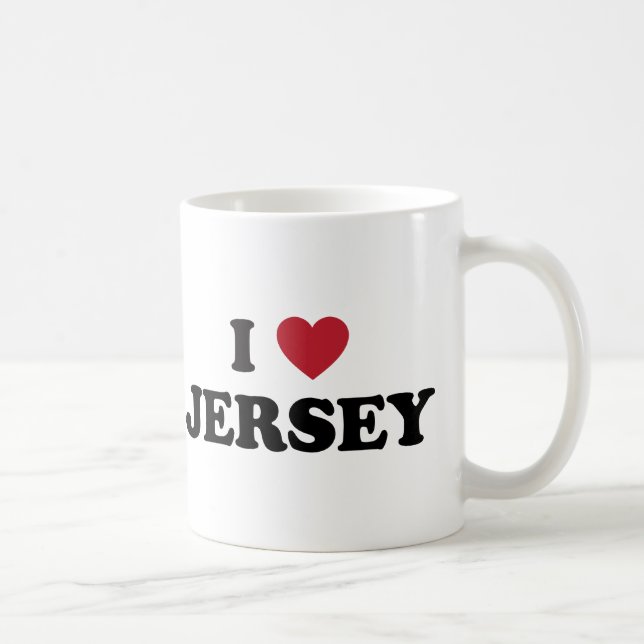 I Love Jersey Coffee Mug (Right)