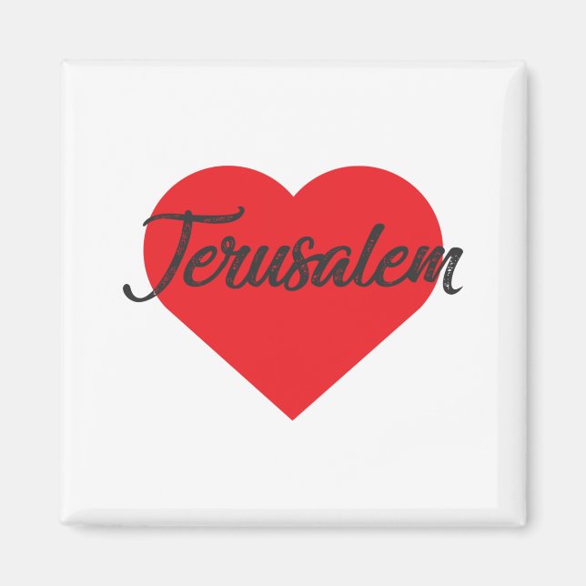 I Love Jerusalem Magnet (Front)