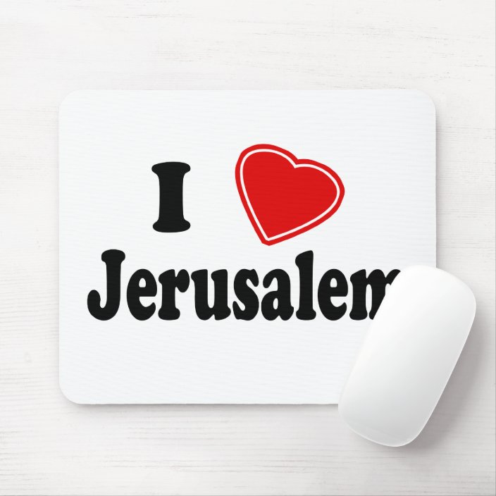 I Love Jerusalem Mousepad