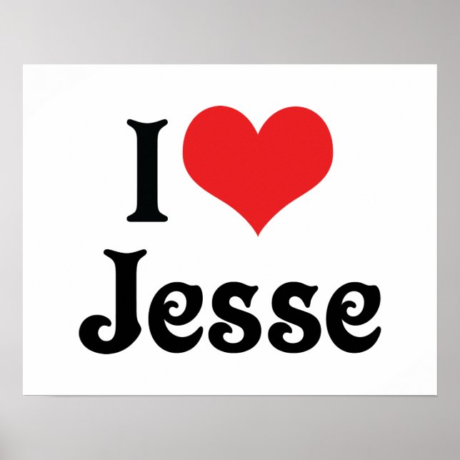 I Love Jesse Poster (Front)