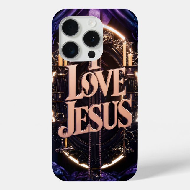 I Love Jesus #8 Case-Mate iPhone Case (Back)
