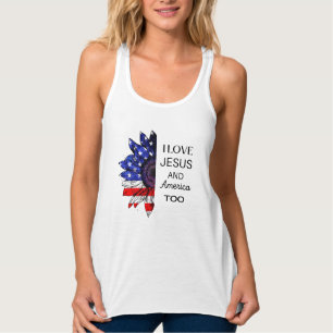  I Love Jesus and America Too Tank Top