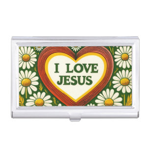 I Love Jesus and Jesus loves You                   Business Card Case